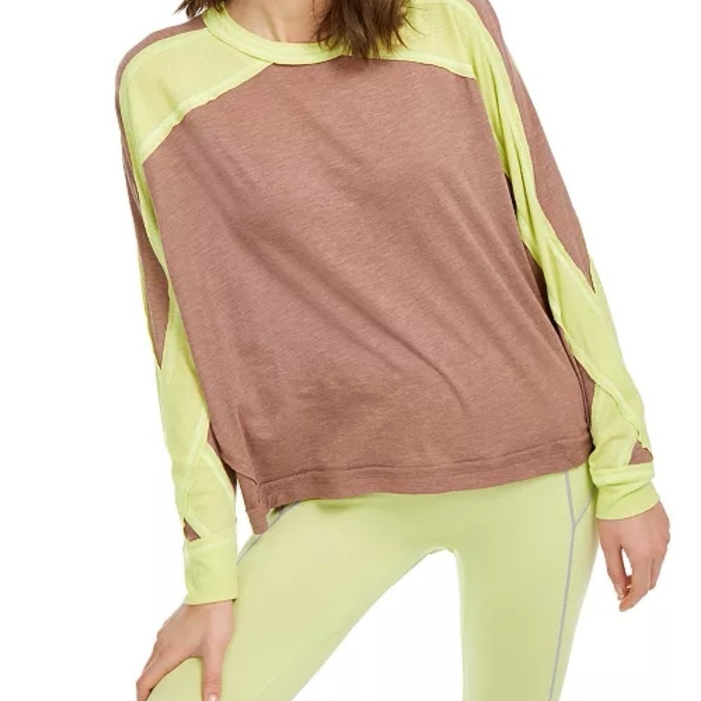 Free People Women’s Lightweight Movement All About It Sweatshirt Long Sleeve S